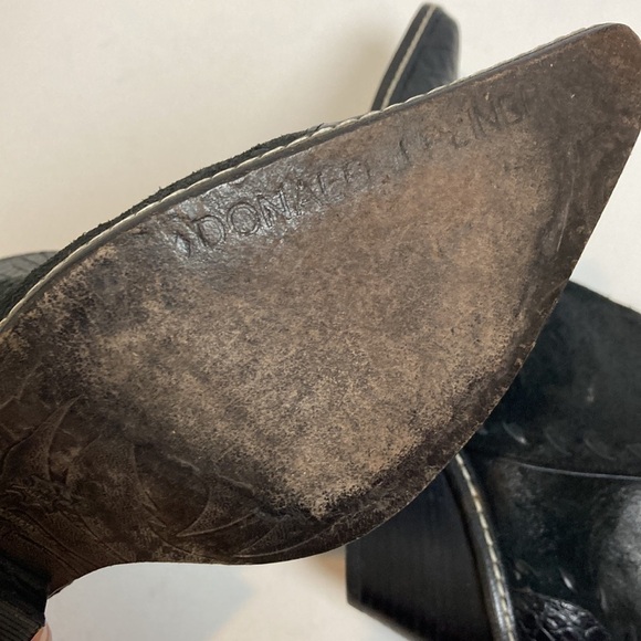 Donald J. Pliner Western Couture Collection Zip-up Ankle Boots Sz 7.5 Rodeo - Picture 12 of 16